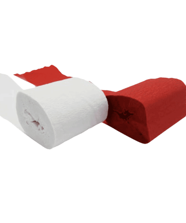 Crepe papir bånd til stadion landskampe