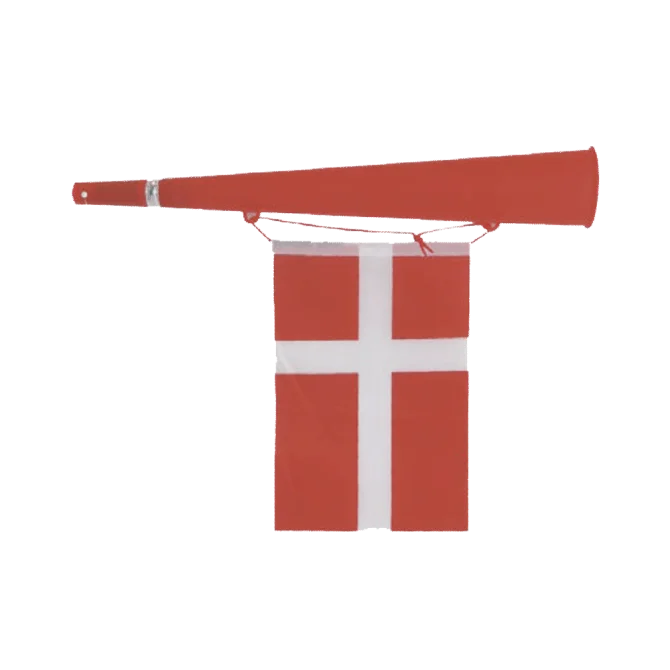 Horn med dansk flag til fodboldkamp eller håndboldkamp