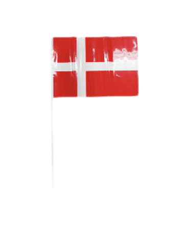 Fødselsdagsflag i plast til udendørs brug, tåler regn og vand